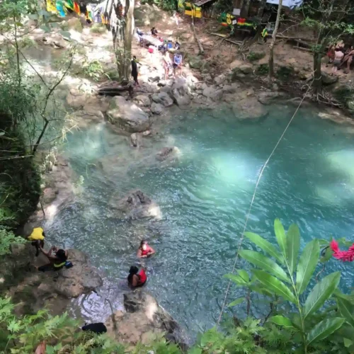 Cascadas del Blue Hole